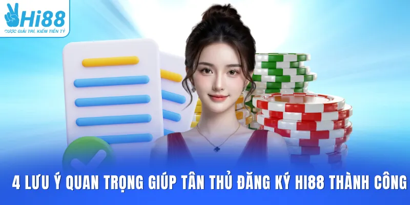 4 lưu ý quan trọng giúp tân thủ đăng ký HI88 thành công